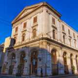 L�appartenenza all�Arciconfraternita del Rosario gli permise poi di eseguire cinque dei grandi dipinti che si trovano tra le arcate laterali della chiesa Maria Santissima del Rosario di piazza Garibaldi